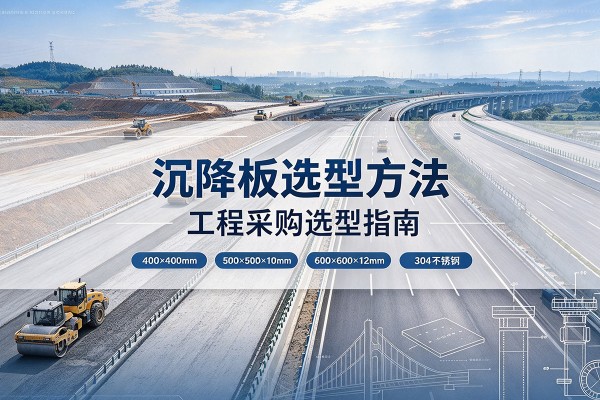 竞秀沉降板选择方法
