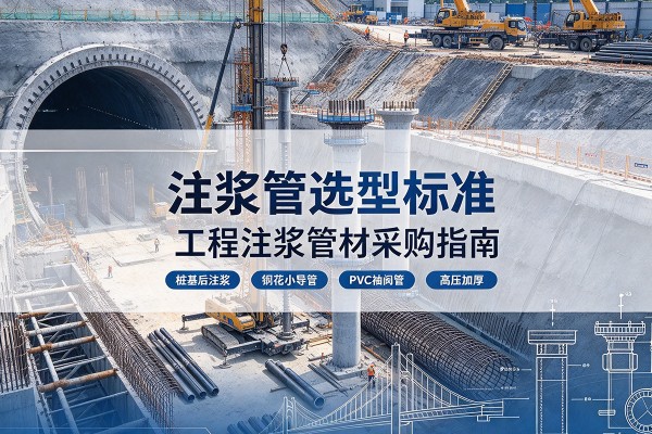 竞秀注浆管选型标准