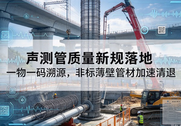 竞秀声测管质量新规落地，一物一码溯源，非标薄壁管材加速清退